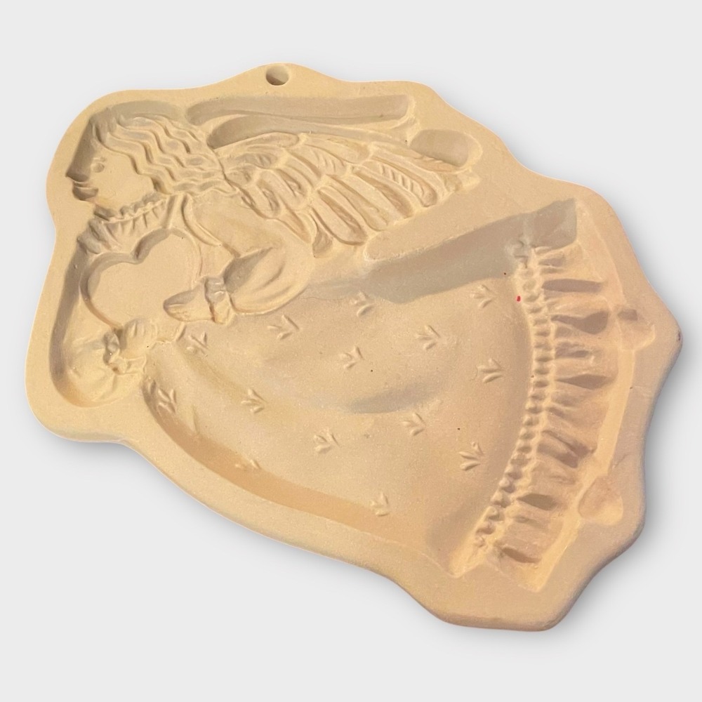 Brown Bag Cookie Art Hill Design 80s Angel Mold Baking Holiday Decor Vintage